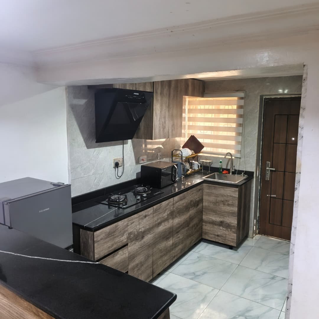 Igbalode 3 Bedroom Apartment Kitchen and Dining Space Ibadan